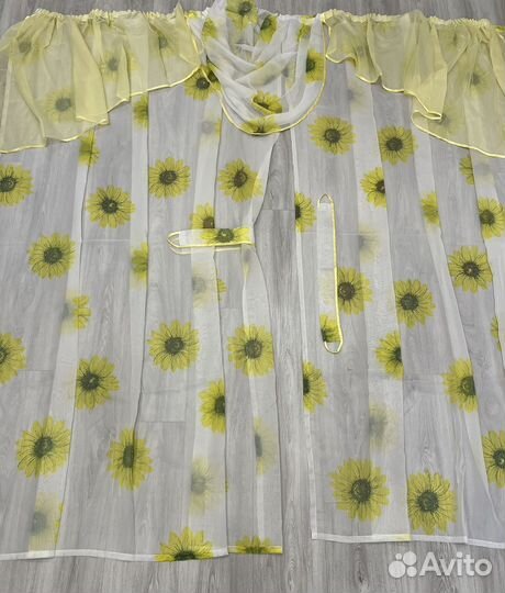 Тюль кухонная