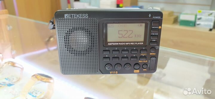 Всеволновой приемник,плеер, диктофон retekess V115