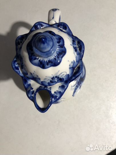 Глиняный кувшин,Гжель