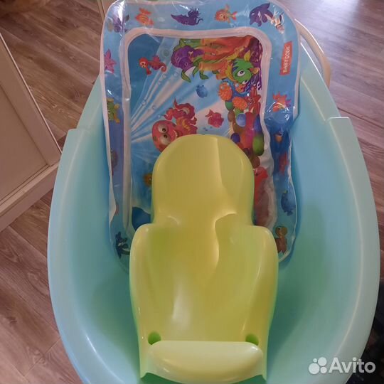 Детская ванночка с подставкой+гамак,горка,коврик