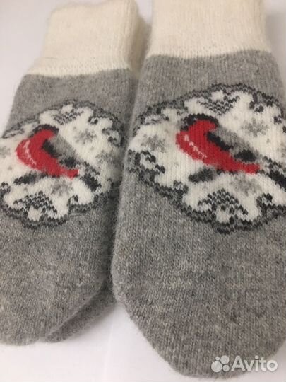 Варежки носки зимние шерсть
