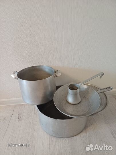 Ковшик,Турка,кастрюли алюминевые вертел СССР