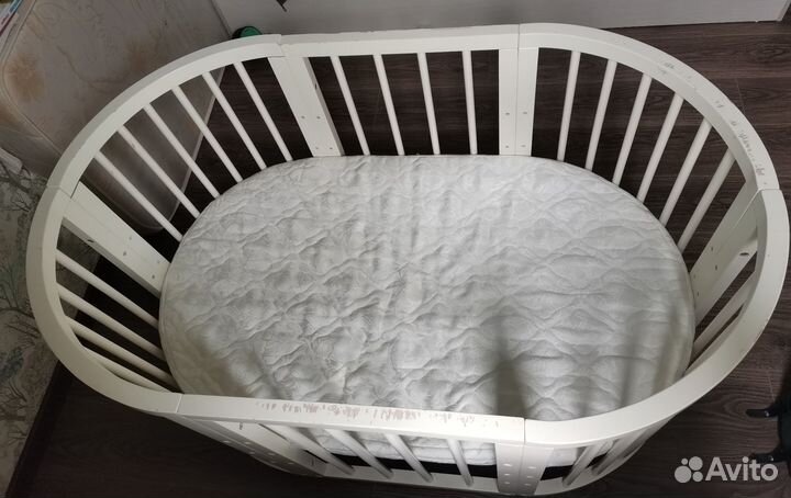 Детская кровать трансформер круглая
