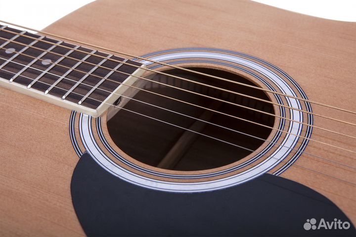 Леворукая акустическая гитара Aria AWN-15-L N