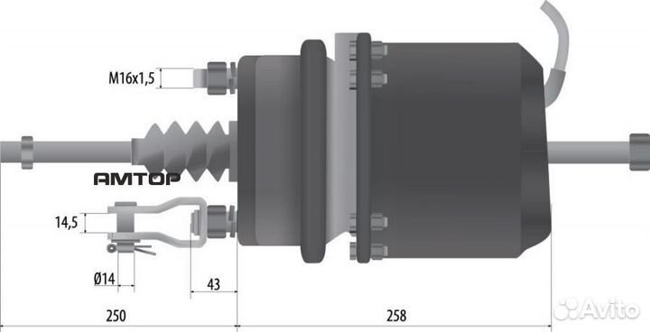 Marshall M2822024 Тормозная камера с энергоаккумул