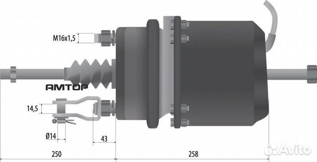Marshall M2822024 Тормозная камера с энергоаккумул