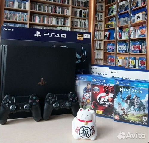 Sony PS4 Pro + 40 игр 1tb ps4 с играми пс4 1тб