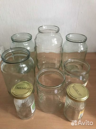 Банки стеклянные 1,5л, 1л, 0,5л