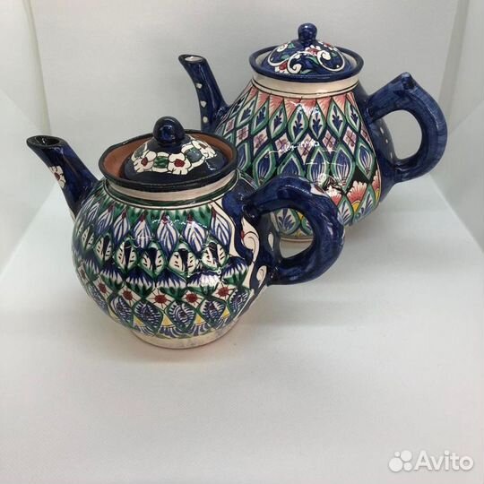Посуда узбекская: ляганы, чайники, косы, пиалы