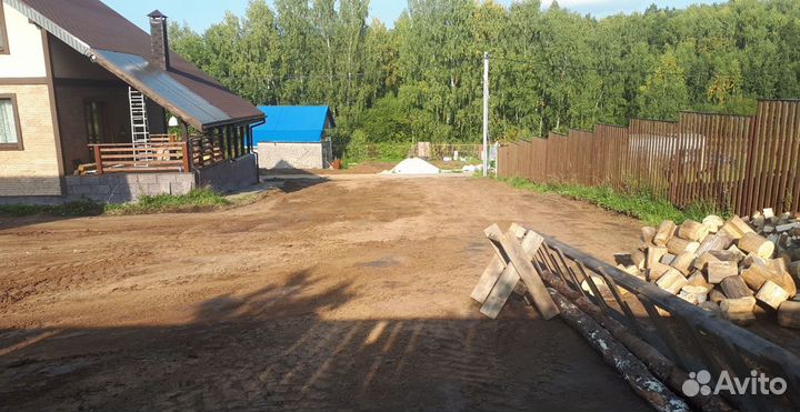 Расчистка участка Слом дома Выравнивание Уборка