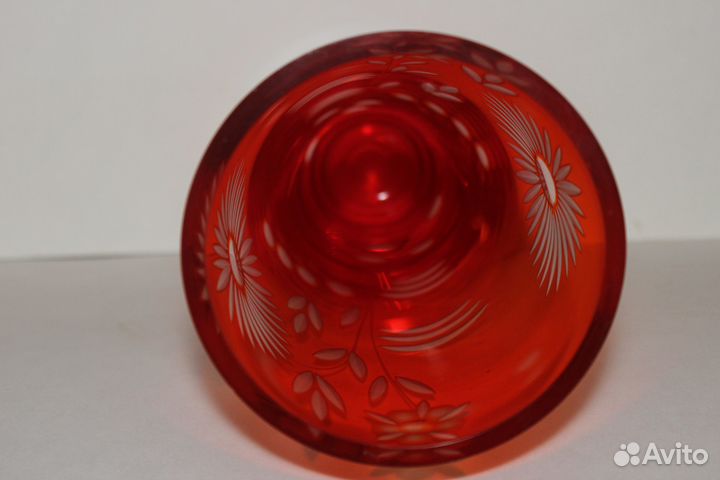Ваза Красное стекло