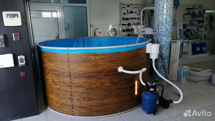 Морозоустойчивый каркасный бассейн 3,66 х 1,25м