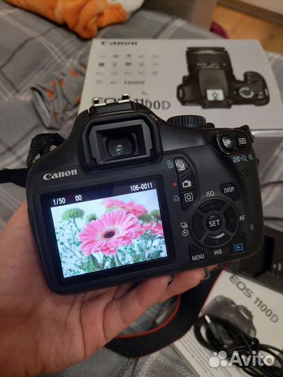 Зеркальный фотоаппарат canon eos 1100d