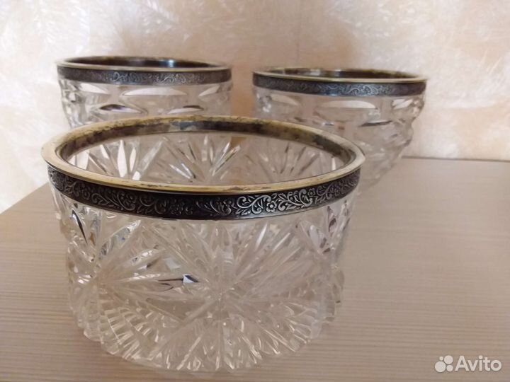 Хрусталь с мельхиором