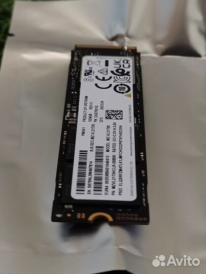 Новый SSD Samsung PM9A1 1Tb (980 PRO OEM)
