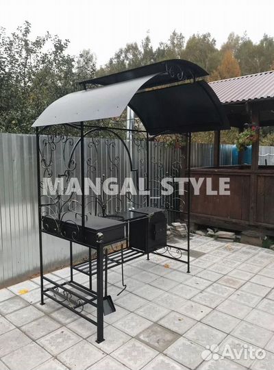 Мангал с крышей