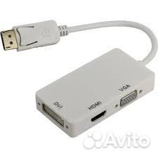 Переходник display port- hdmi+DVI+VGA, 52053