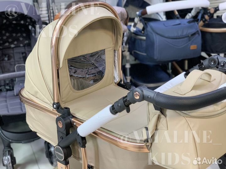Коляска с рождения эко кожа
