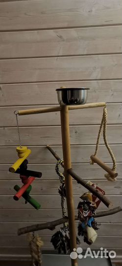 Присада напольная для попугаев