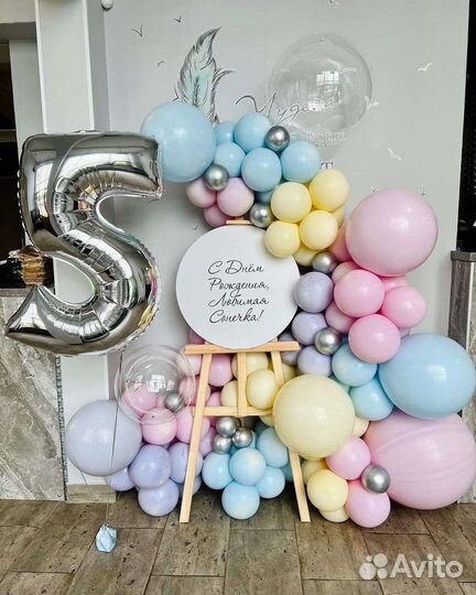 Фотозона в аренду, фотозона из шаров