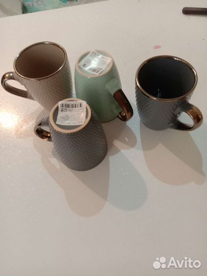 Бокалы 370 г керамика новые