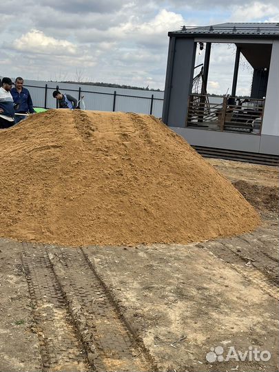 Песок карьерный речной мытый