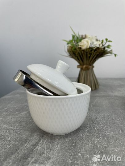 Набор столовой посуды чашка тарелка салатник