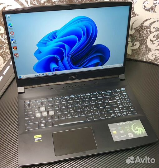 Игровой ноутбук MSI 2023 г RTX4050 - 6 гб ryzen 7