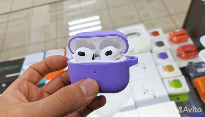 Беспроводные наушники Apple Airpods 3 Lux + Чехол