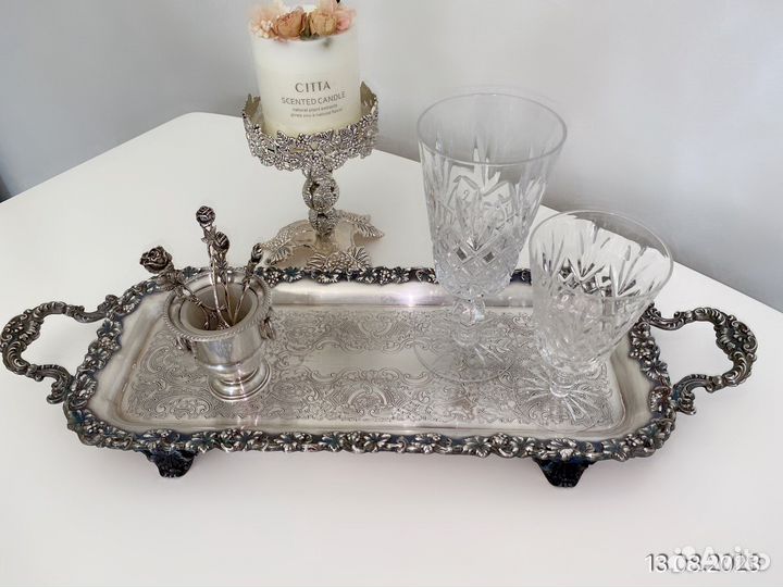 Поднос винтажный