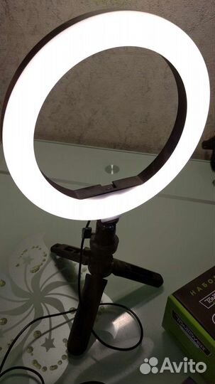 Кольцевая лампа и книга. Набор юного блогера