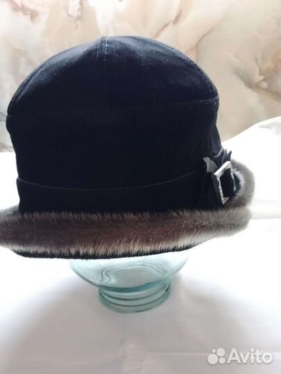 Шляпа замшевая женская