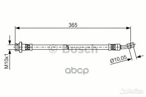 Шланг тормозной 1987481499 1987481499 Bosch