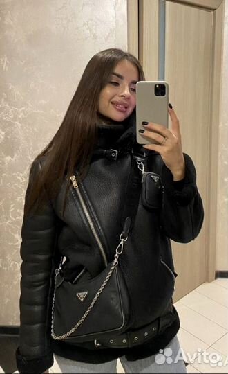 Куртка дубленка Авиатор стиль Zara m