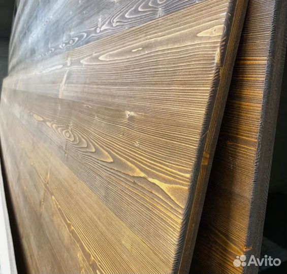 Окрашенные стеновые панели из сосны тсп