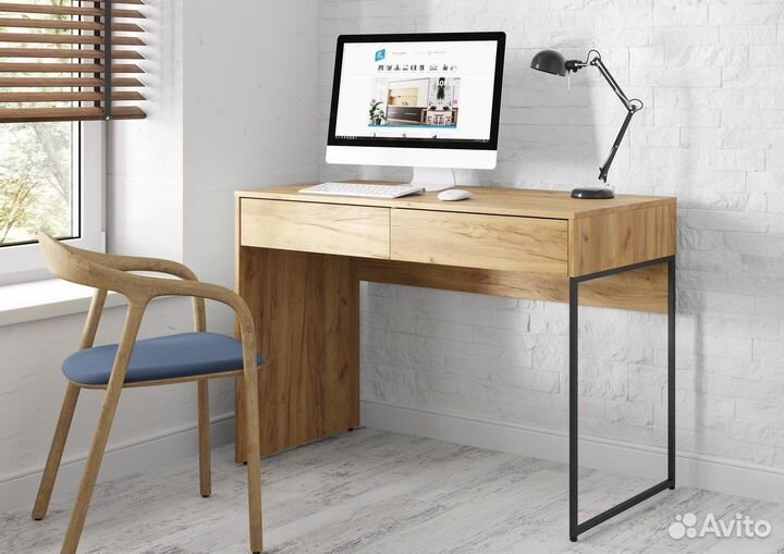 Письменный стол Лофт Крафт Золотой