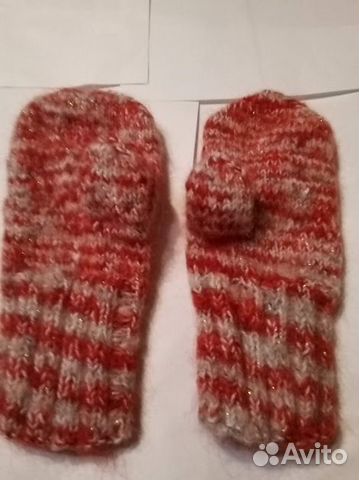 Женские варежки вязаные ручной работы