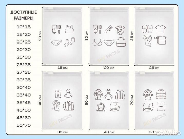 Зип пакеты 140 микрон