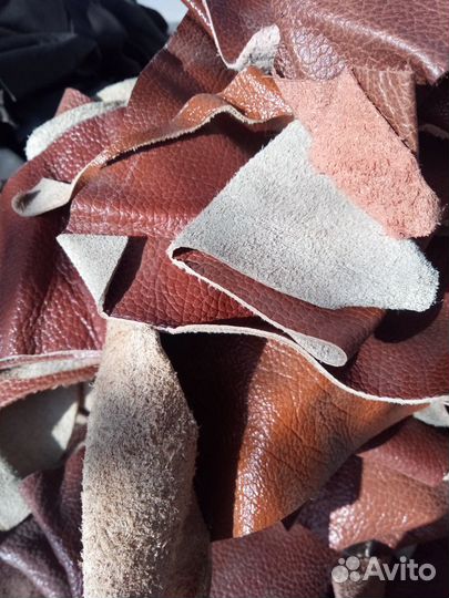 Кусочки натуральной кожи на вес