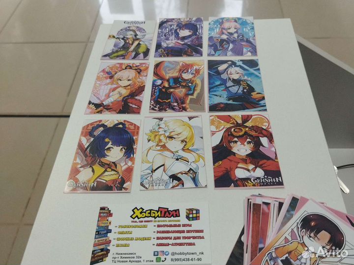 Наклейки Genshin Inmpact и др