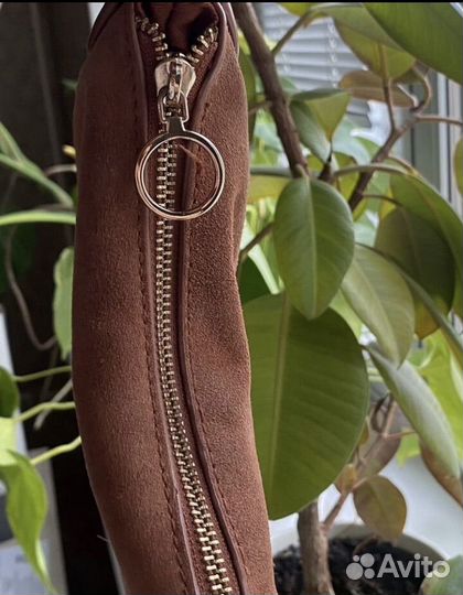 Сумка mango натуральная замша