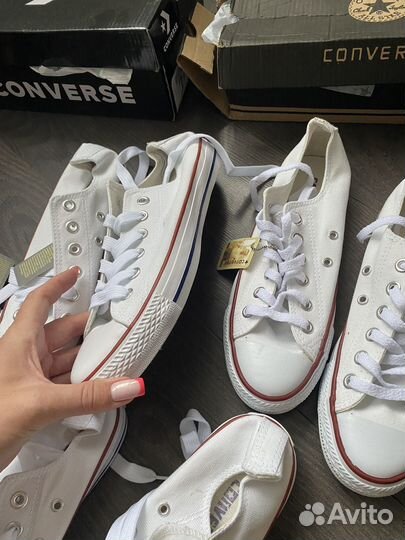 Кеды converse черные белые