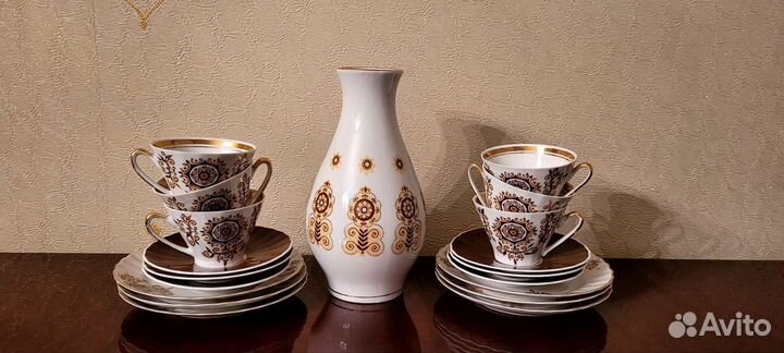 Рижский кофейный сервиз. СССР. Новый