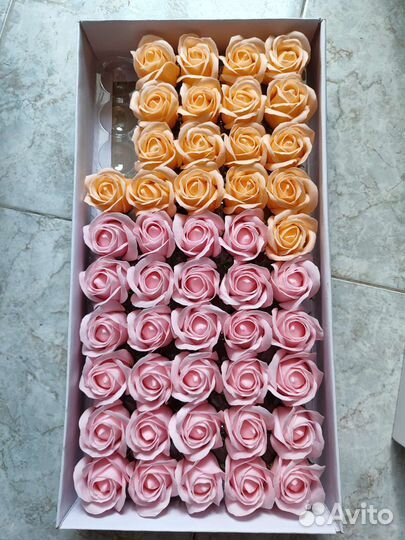 Роза из мыла 3 коробки