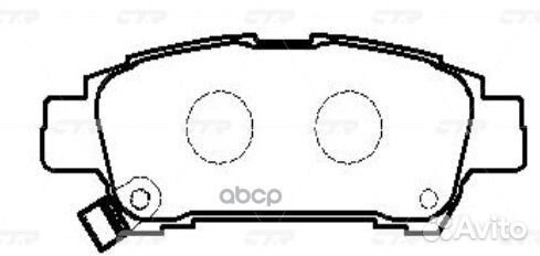 Колодки тормозные, задние (Старый CKT60) GK1074