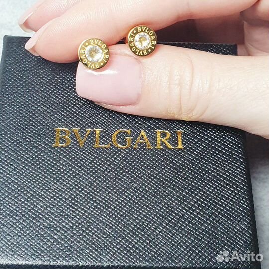 Серьги-пусеты Bvlgari