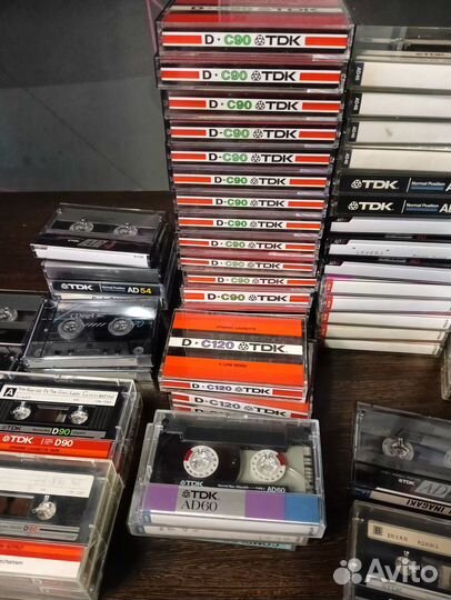 Аудио кассеты б/у.TDK maxell итд