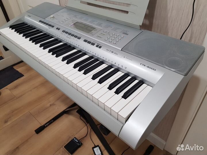 Синтезатор Casio ctk-4000 со стойкой и педалью