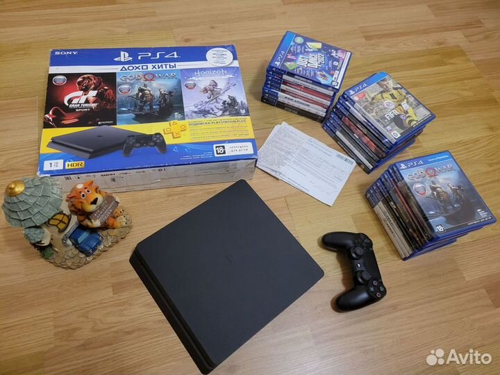 Ps4 slim. 130 игр