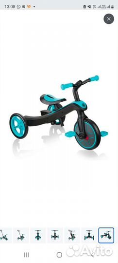 Трехколесный велосипед беговел globber explorer